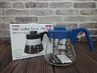【HARIO】V60好握無須藍咖啡壼700ML✰VCS-02PBU✰玻璃茶壺/咖啡壺/耐熱玻璃微波壺【公司貨/附發票】
