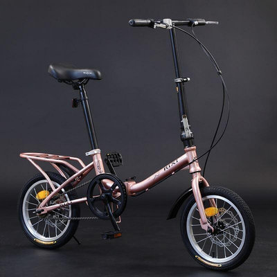 日喜折疊脚踏車　代步車　12寸14寸16寸超輕單車　男女小車 代步車單速