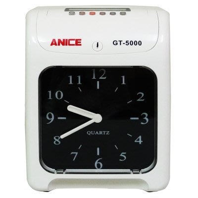 Anice 指針型 雙色列印 六欄位打卡鐘 GT-5000 另有液晶型 GT-5100