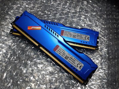 金士頓 HyperX FURY DDR3 1866 Kit 8GX2 16G  藍色/黑色/紅色 超頻電競版 終保