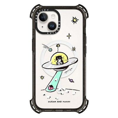 CASETiFY 保護殼 iPhone 15/15 Plus 飛碟貓貓 MODAERI IN UFO by YEON JU