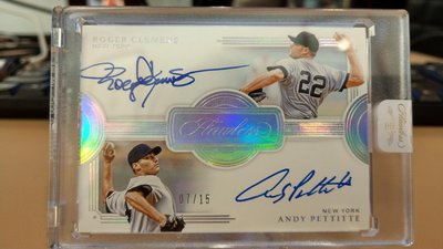 Roger Clemens Andy Pettitte 2021 panini flawless 雙簽