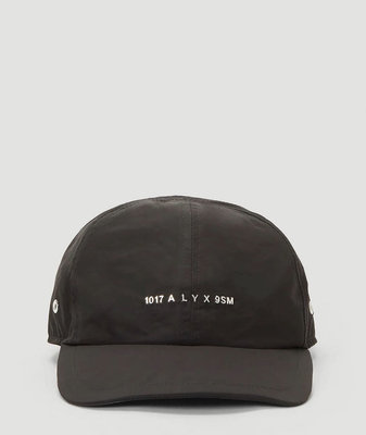 《限時代購》  1017 ALYX 9SM logo nylon hat 棒球帽  (Black) 黑色 經典款