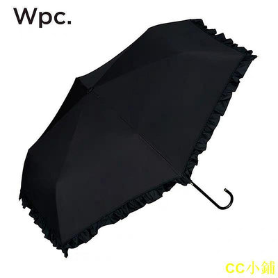 CC小鋪花瓣傘 日本進口WPC.遮陽傘迷你檸檬晴雨防晒花瓣荷葉彎柄黑膠彩膠三折傘