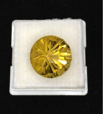【及第寶號】 天然黄檸檬晶 裸石鑽石切割 10.9克拉