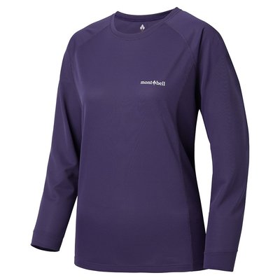 【mont-bell】1114630 PU 紫【女款】COOL 酷涼長袖排汗衣 排汗T恤機能衣 WICKRON L/S