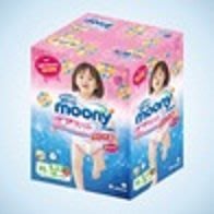 《好市多COSTCO 網路商品代購》Moony 日本頂級版尿布褲型XL- 女孩用  38片*2包/箱