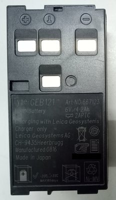 【宏盛測量儀器】LEICA GEB121電池 全站儀電池 適用TPS/TCR400/800/1100系列