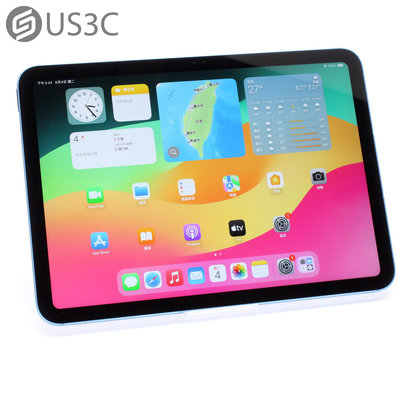 【US3C-台南店】Apple iPad 10 64G WiFi+LTE 10.9吋 藍色 Liquid Retina顯示器 500尼特 二手平板 原廠保固內