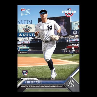 Anthony Volpe 球員卡 2023 MLB TOPPS NOW Card 2 新秀初登板