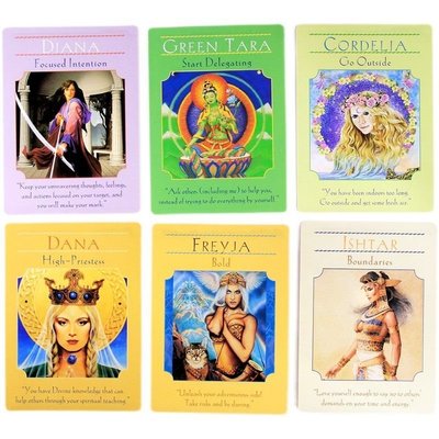 英文版神諭卡Goddess Guidance Oracle Cards女神神諭卡桌游卡牌