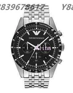 美國代購EMPORIO ARMANI AR5988 時尚精品 計時圈設計 三眼計時手錶 男錶女錶