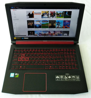 Acer i5-8300H 獨顯GTX1050 8G/128G+1TB FHD霧面15 AN515-52 Nitro 5