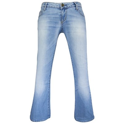 義大利知名牛仔品牌Miss Sixty藍色刷色超低腰靴型牛仔褲 W30