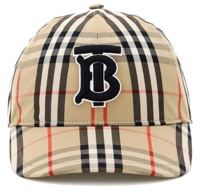 BURBERRY 經典Vintage格紋棉質棒球帽 型號8038504 義大利正品代購 台北實體店家安心購