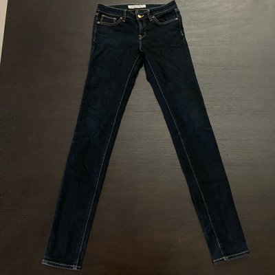 二手正品 Uniqlo 早期絕版 Skinny Fit 牛仔褲 原色深藍 丹寧 鉛筆褲 煙管褲 窄 小尺寸155/62A