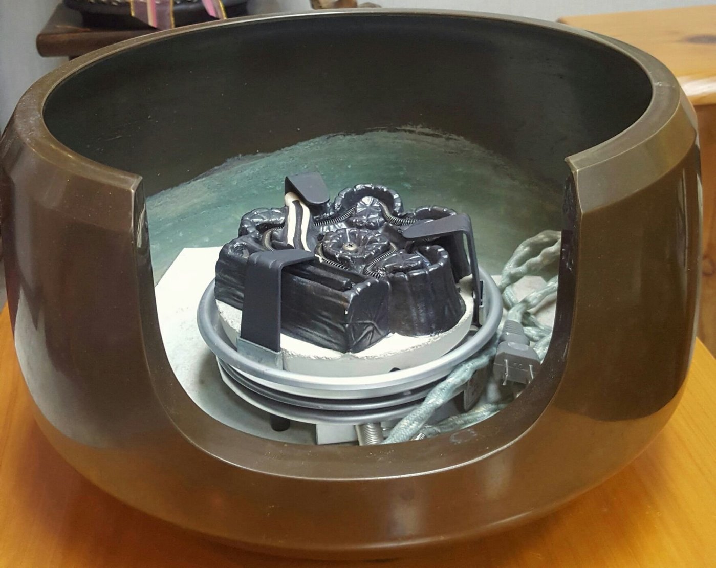 日本茶道具唐銅面取風爐+野々田式風炉型炭型電熱器| Yahoo奇摩拍賣