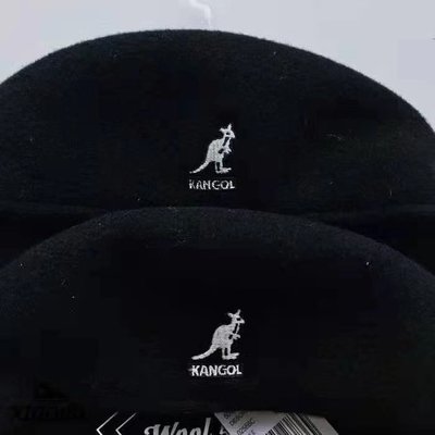 促銷打折 保暖帽子 戶外帽 KANGOL袋鼠網紅504帶鋼印羊毛貝雷帽時尚百搭明星同款帽子
