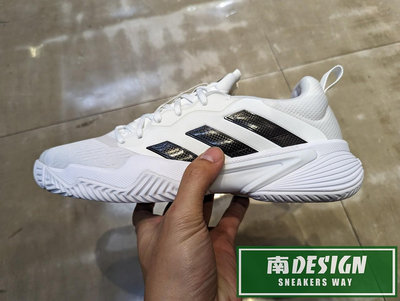 限時特價 南🔥2024 3月 ADIDAS BARRICADE 網球鞋 網布透氣 穩固 訓練 男款 白黑 ID1548