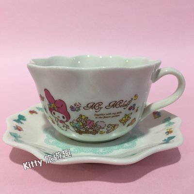 [Kitty 旅遊趣] My Melody 咖啡杯盤組 下午茶杯盤組 美樂蒂 杯子 收藏 茶杯 盤 陶瓷杯