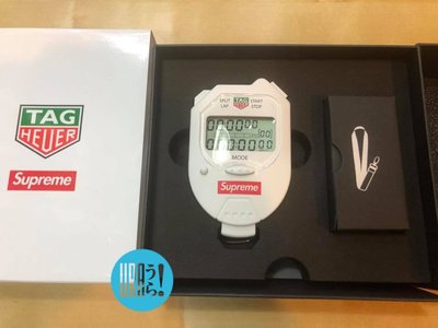 【URA 全新】2018  Supreme x Tag Heuer Pocket Pro Stopwatch 計時器碼錶