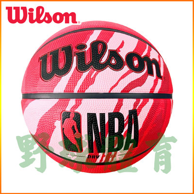 WILSON NBA DRV PLUS 系列 橡膠籃球 7號球 火紋紅 WTB9203XB07