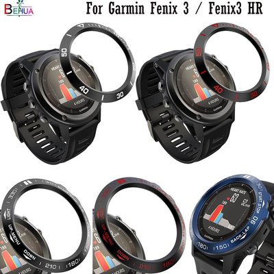 Garmin Fenix 3 / Fenix 3 Hr 手錶擋板環造型膠粘劑保護蓋的框架不銹鋼 Smartwatch 錶
