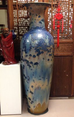 台灣結晶釉之王 巨型觀音瓶～幸子老鋪