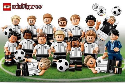【奇滿來】現貨在台! Lego 樂 德國Ｍinifigures 71014 德國隊(16款公仔)  足球歐洲杯 GBAD