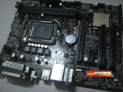 華碩 B85M-D PLUS 1150腳位 內建顯示 Intel B85晶片 6組SATA3 2組DDR3 五倍防護