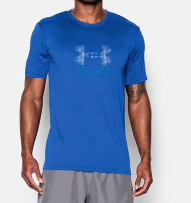 Under Armour【S】【L】短袖T恤 藍色 UA Tech Run 涼感衣 吸濕排汗 抗菌 快乾 寬鬆版