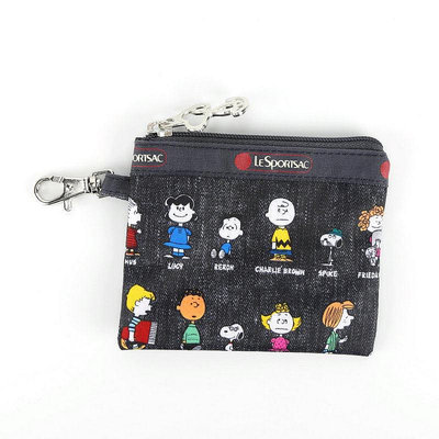 現貨直出 LeSportsac x Snoopy 史努比家族 掛勾 零錢包 收納包 鑰匙包 證件夾 工作證 降落傘防水 限量 明星大牌同款