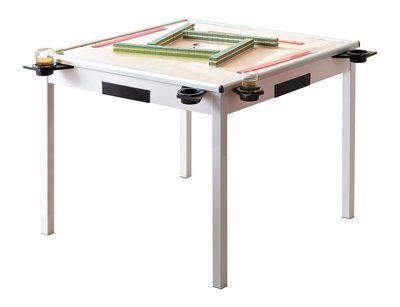 【生活家傢俱】HJS-770-1：樂天天麻將桌-白色【台中家具】E1系統版 餐桌 木桌 休閒桌 方桌 台灣製造