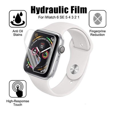 適用於Apple Watch 6 SE 5 4 3 2 手錶水凝膜 保護貼38mm 40mm 42mm 44mm 保護膜