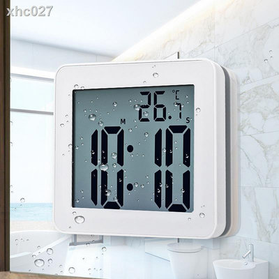 CCの屋立體 3d ins▽吉邦簡約浴室吸盤防水靜音時鐘學生電子鐘鬧鐘做題烘焙計時器秒表