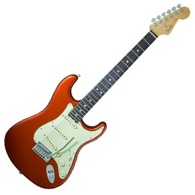Fender America Elite Stratocaster 電吉他 赤楊木琴身 玫瑰木指板 金屬秋葉橘