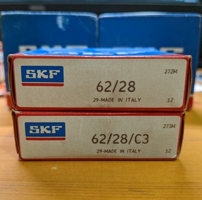 SKF 62/28C3 滾珠軸承 培林 義大利製 - 庫存品