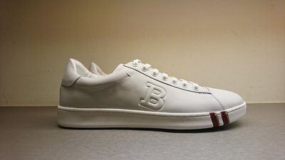 [全新真品代購] BALLY 經典款 皮革 低筒 休閒鞋 / 運動鞋 (白 / 黑) B LOGO