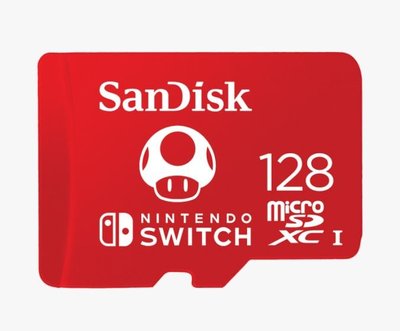 台北現貨 任天堂 SWITCH 專用記憶卡 SanDisk 128GB 128G Switch記憶卡 遊戲卡
