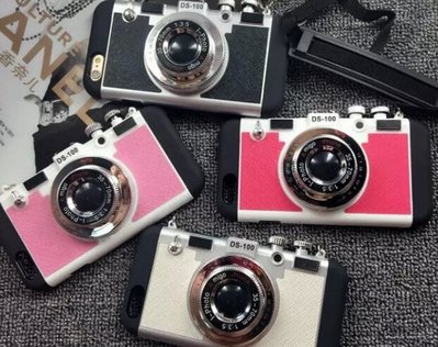 靚殼小舖 iPhone 5 / 6S / Plus 韓國復古相機保護套 雙層立體仿相機 軟殼全包邊 矽膠防摔 手機套 手
