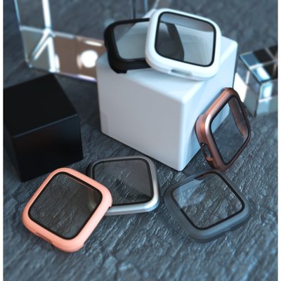 fitbit versa2代手錶錶殼  PC+高清鋼化膜一體保護殼  versa 2 運動手錶替換套全包防摔保護框