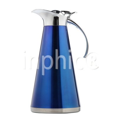 INPHIC-茶具 錐形雙層不鏽鋼真空保溫壺 保溫瓶 咖啡壺 熱水壺 2L藍