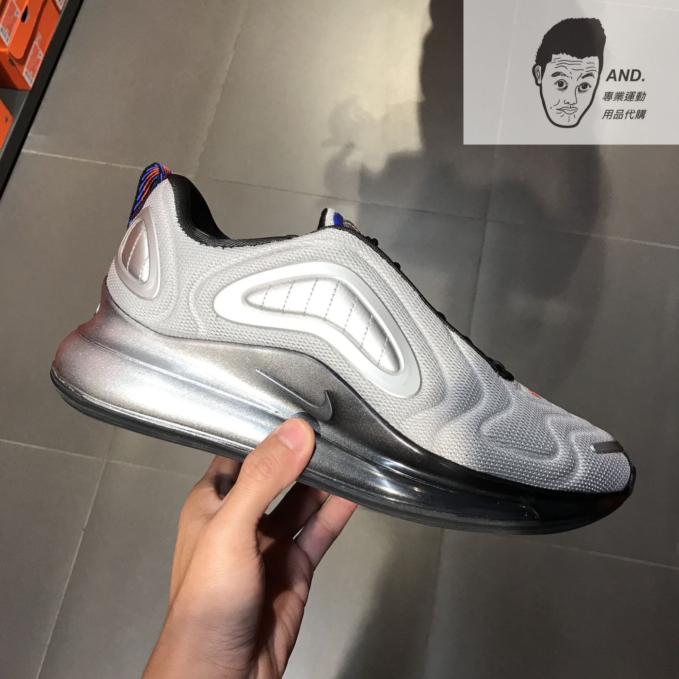 【AND.】NIKE AIR MAX 720 太空銀灰炫光慢跑休閒穿搭大氣墊男款