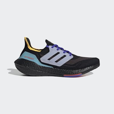 南◇2021 8月ADIDAS ULTRABOOST 21 跑鞋 S23870 黑紫藍 編織 避震 透氣 運動慢跑鞋