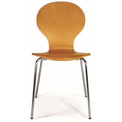 【CH153-02】造型椅(木紋色)#JS-C23A