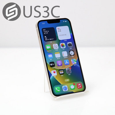 【US3C-桃園春日店】台灣公司貨 Apple iPhone 13 256G 星光色 6.1吋 Face ID A15 仿生晶片 UCare 提供保固六個月