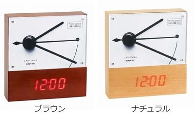 日本Ladonna LIFE系列 複合式木質LED插電式電子鬧鐘 4X6相框 /WD04-PC-- 居家佈置