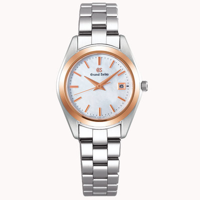 預購 GRAND SEIKO GS STGF268 精工錶 石英錶 藍寶石鏡面 28.9mm 珍珠面盤 玫瑰金 鋼錶帶