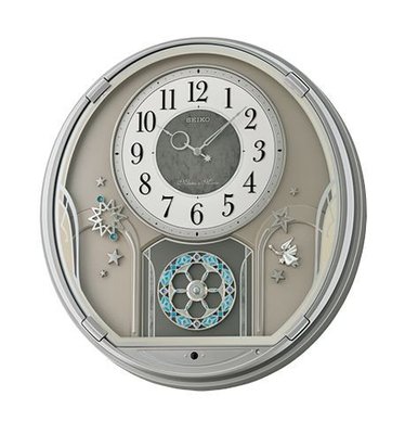 【神梭鐘錶】SEIKO CLOCK 日本精工低調奢華施華洛世奇水晶銀橢圓音樂掛鐘原裝公司貨 型號：QXM375S