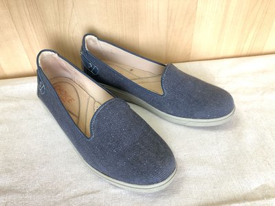 Angelia 百貨專櫃 MAGY ORIN CHOICE 深藍色丹寧牛仔布面平底鞋